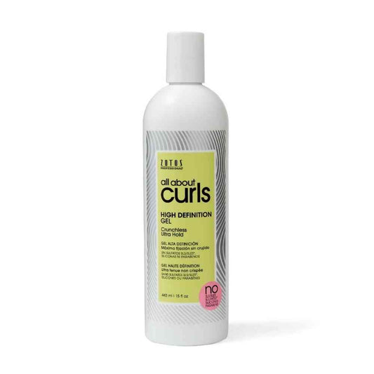 All About Curls High Definition Gel — 443 ml bottle, front label, white background