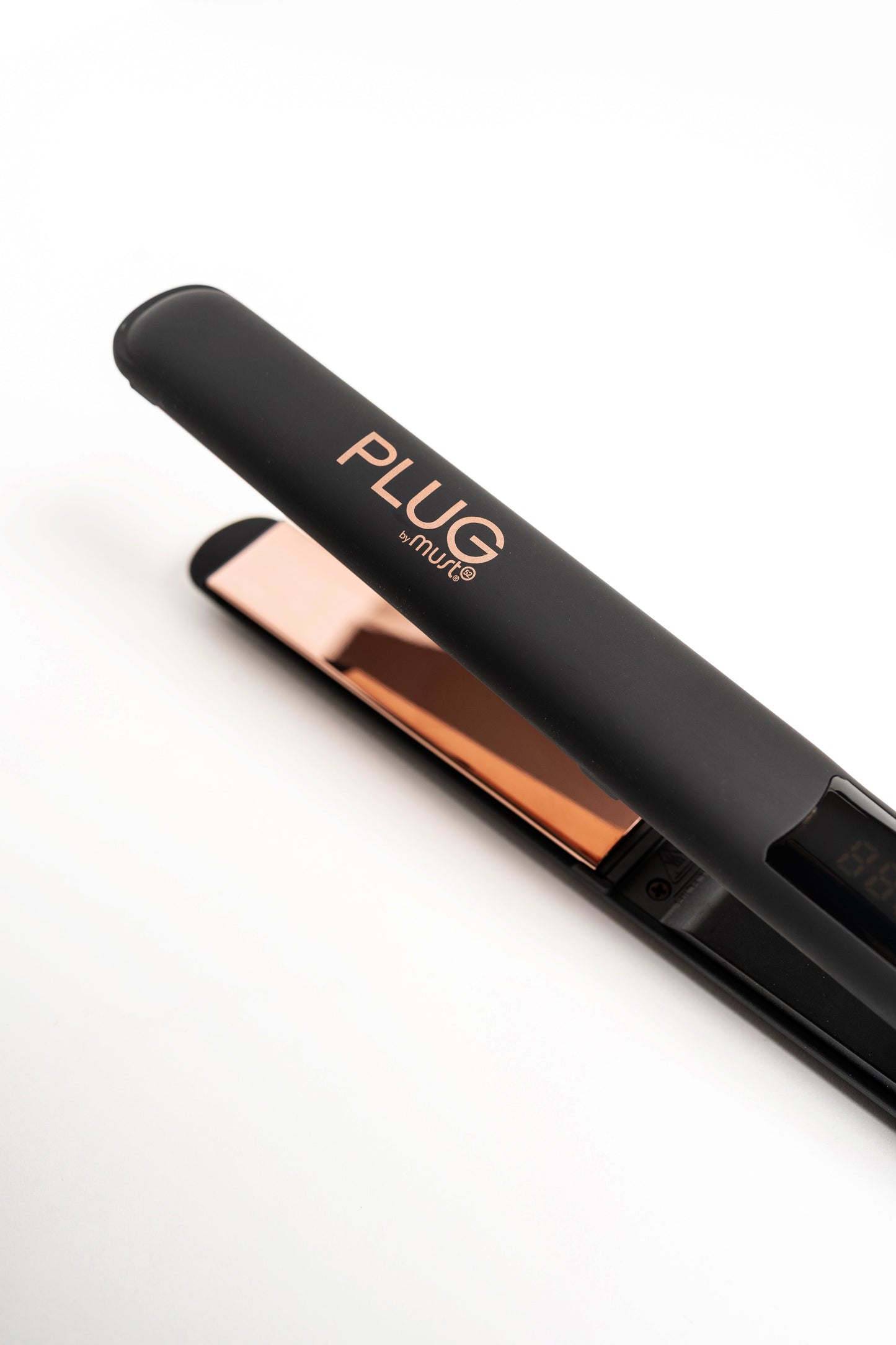 Fer plat léger et ultra mince 1" noir Sleek