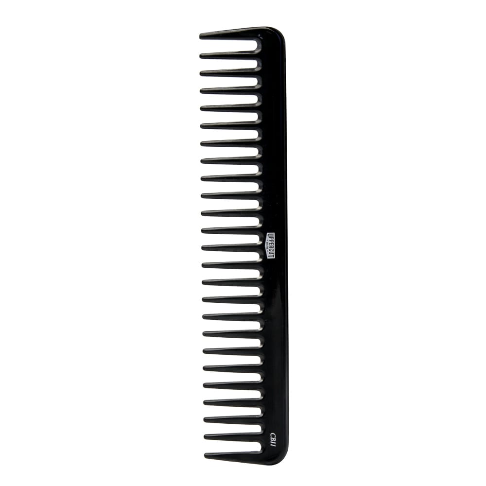 Uppercut Deluxe CB11 Rake Comb — black wide-tooth rake comb, flat, plain white background