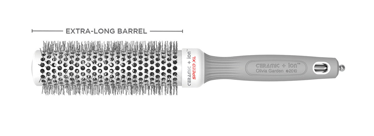 Olivia Garden Ceramic + Ion Speed XL Thermal Brush — 35 mm (1 3/8"), plain white background
