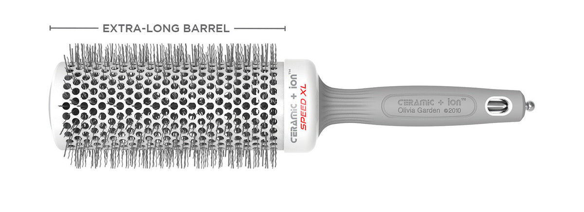 Olivia Garden Ceramic + Ion Speed XL Thermal Brush — 55 mm (2 1/8"), plain white background