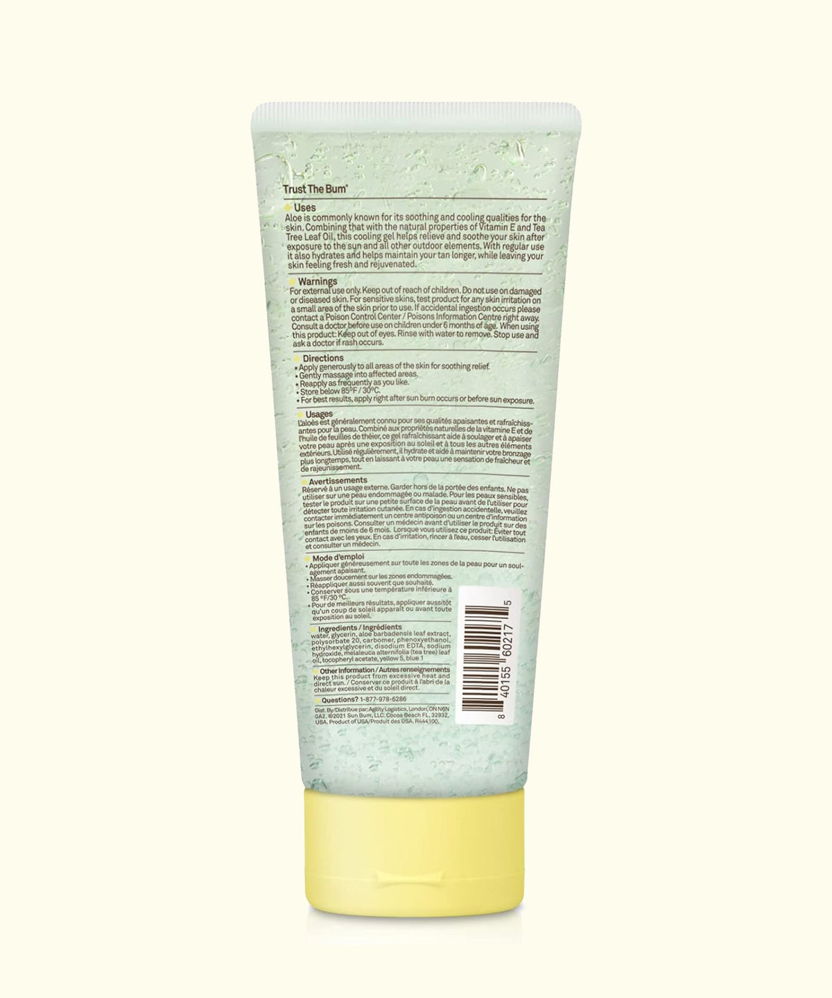 Sun Bum Cool Down After-Sun Gel with Aloe & Vitamin E 177ml — Canadian manufacturer 3