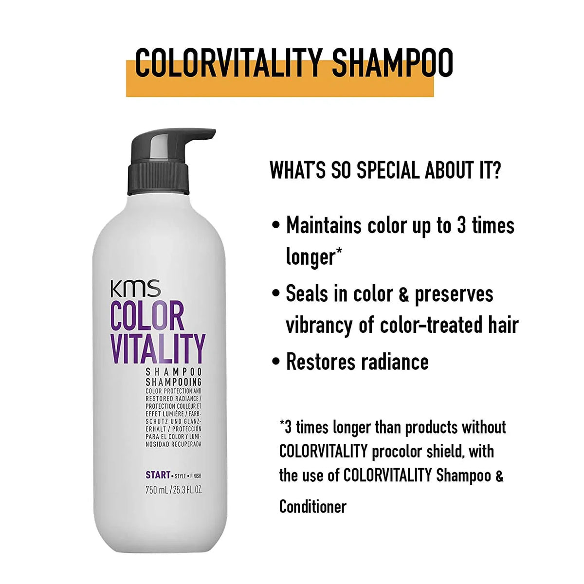 KMS ColorVitality Blonde Shampoo — official KMS product image 6 of 6