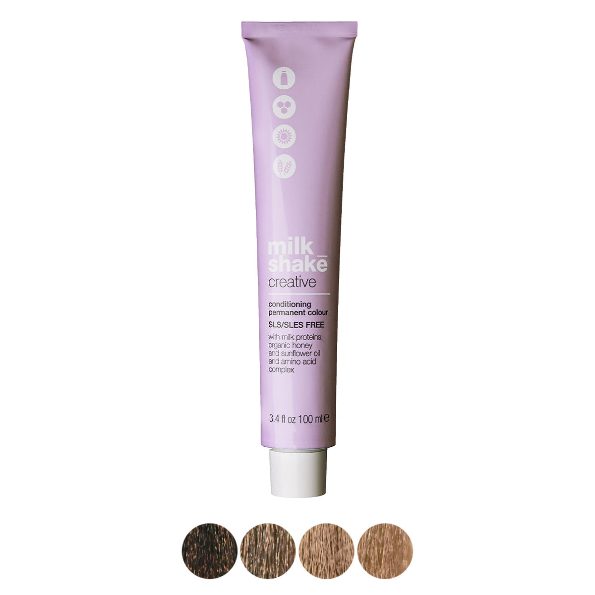 milk_shake Creative Permanent Colour – Beige shades swatch chart (brand image)
