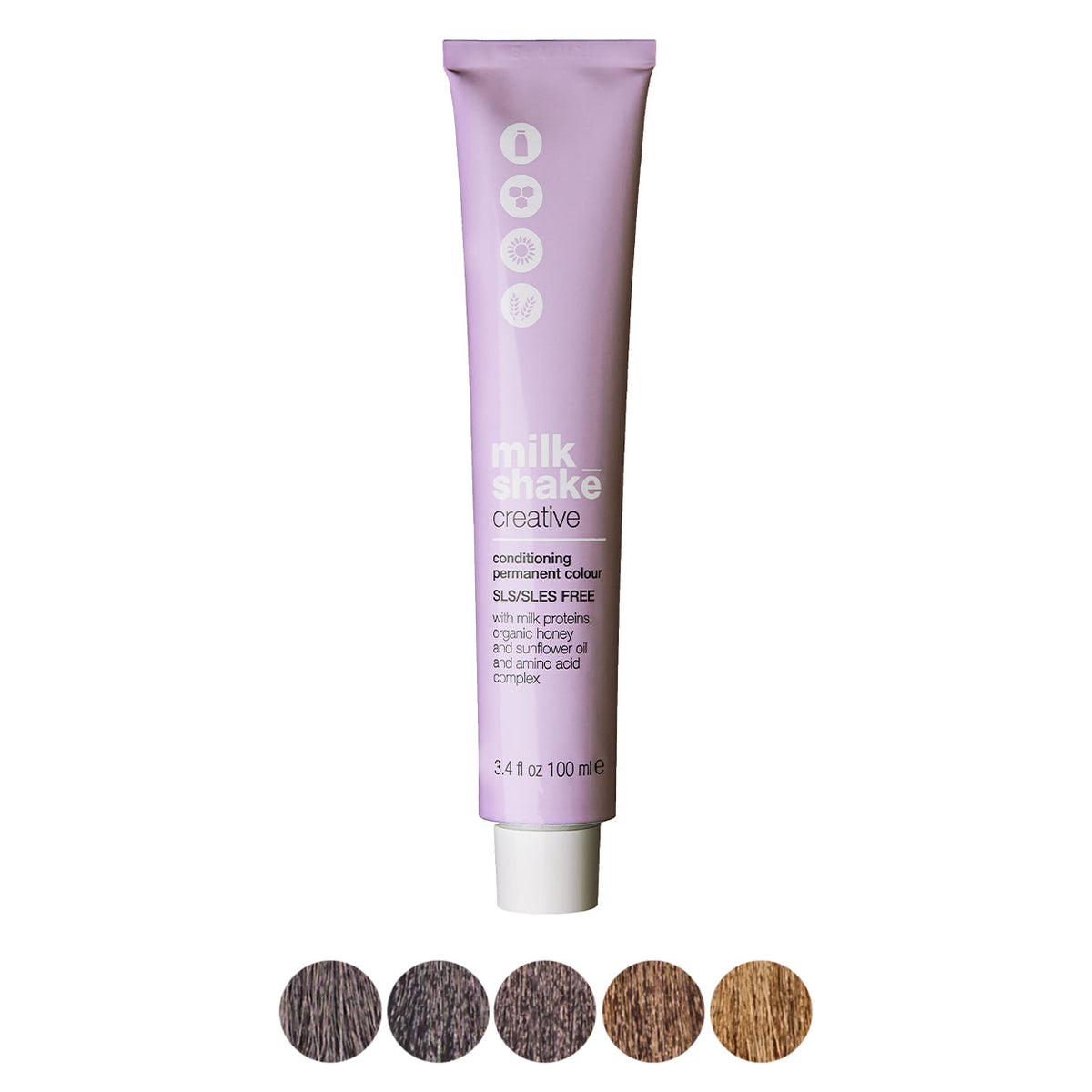 milk_shake Creative Permanent Colour – Coffee shades swatch chart (brand image)