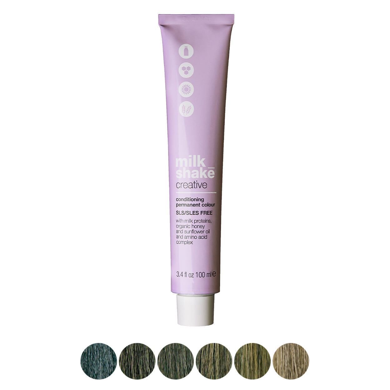 milk_shake Creative Permanent Colour – Matte shades swatch chart (brand image)