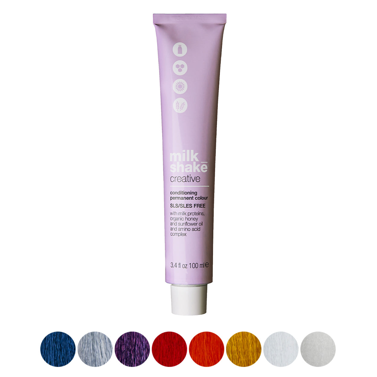 milk_shake Creative Permanent Colour – Specials shades swatch chart (brand image)