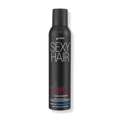 SexyHair Curl Power Curl Bounce Mousse 250ml - Tames Unruly Curls & Controls Frizz | Sexyhair | ProHair.ca