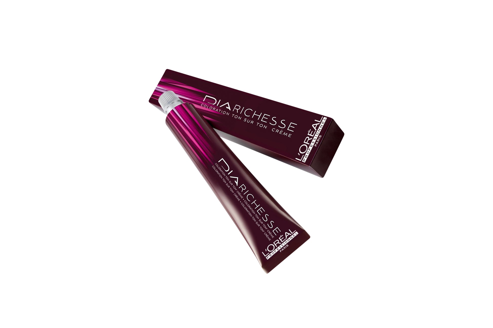 L'Oréal Professionnel Dia Richesse Tone-on-Tone Colour — 50 ml tube and carton, front label, plain white background