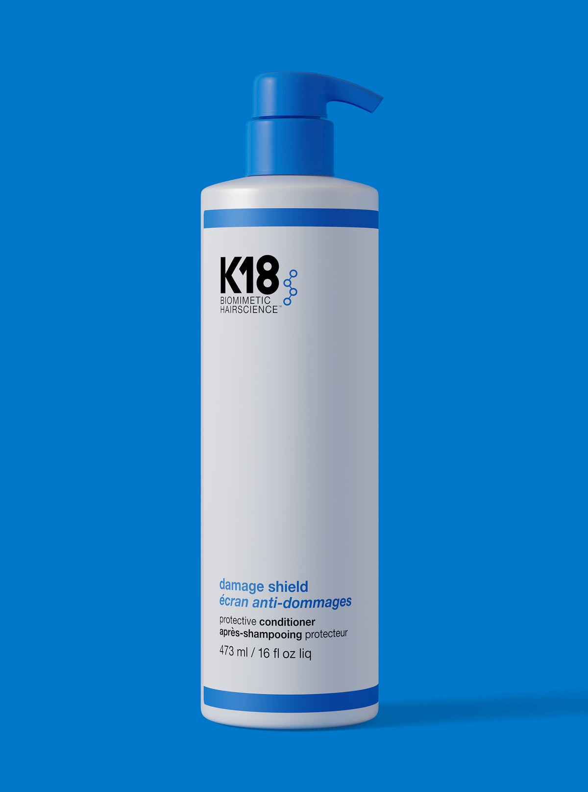 K18 Damage Shield Protective Conditioner — 473 ml jumbo pump bottle, front label