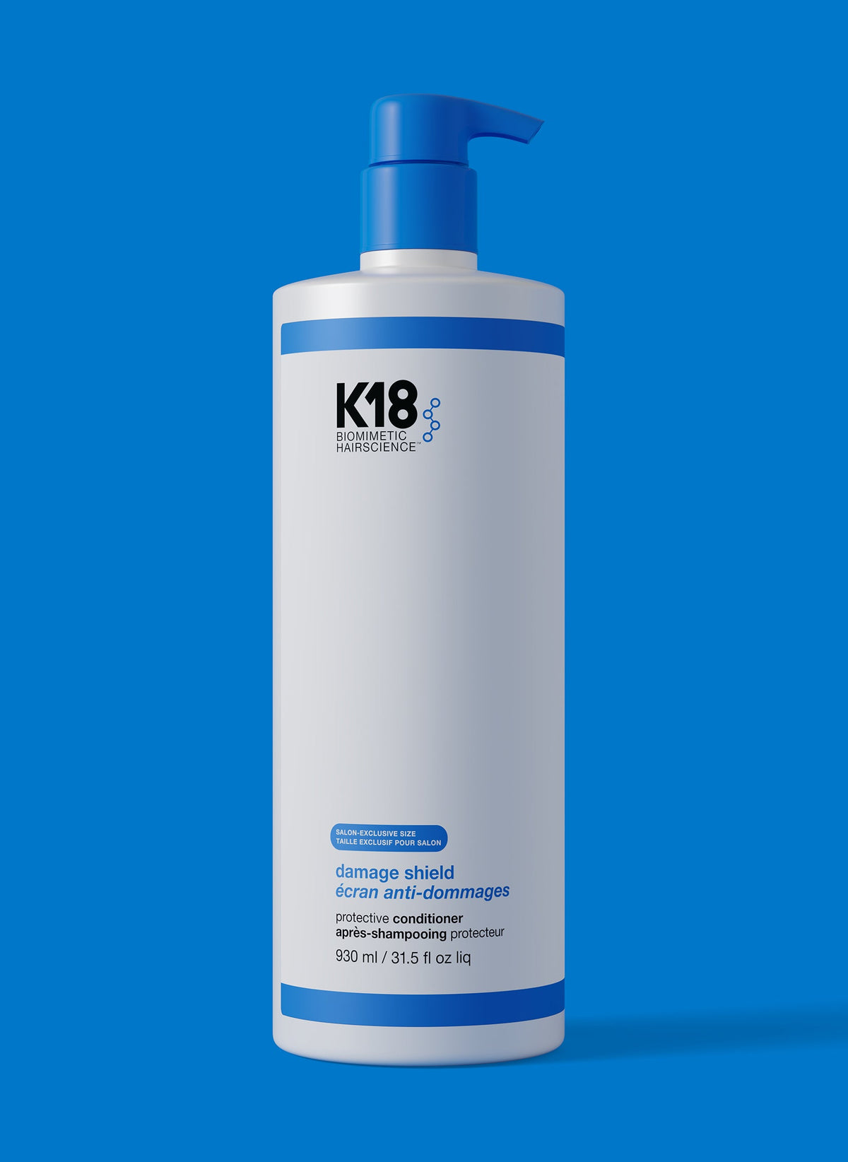 K18 Damage Shield Protective Conditioner — salon litre pump bottle, front label