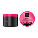 D:Fi D:Sculpt Sculpting Cream — black jar with pink lid shown beside the lid face reading D:Sculpt high hold sculpting cream with low shine, on white