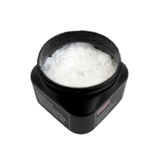 Uppercut Deluxe Deluxe Shave Cream 120 g — 120 g jar open from above, showing the shave cream