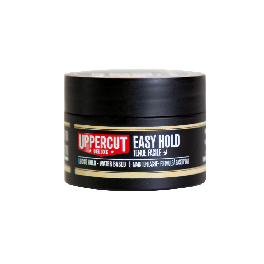 Uppercut Deluxe Easy Hold Cream — 30 g midi travel tin, front, plain white background