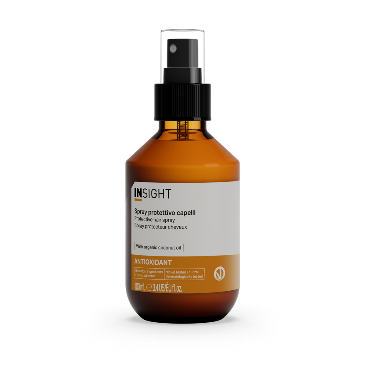Insight Antioxidant Protective Hair Spray 100 ml — 100 ml amber spray bottle, current white-label livery, front view