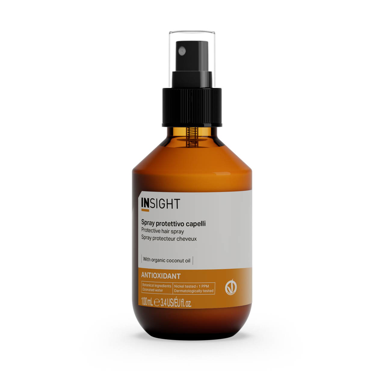 Insight Antioxidant Protective Hair Spray 100 ml — 100 ml amber spray bottle, current white-label livery, front view