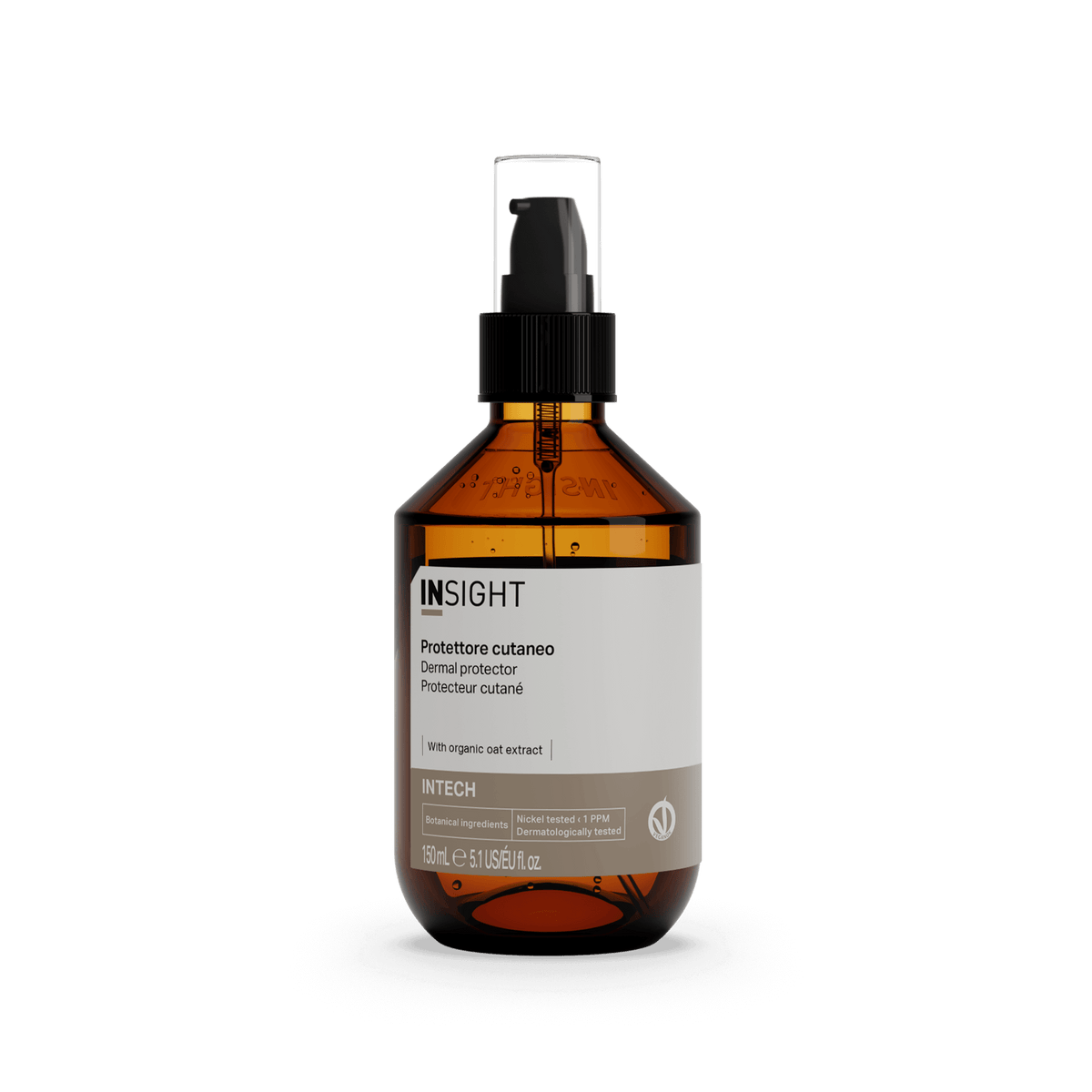 Insight Intech Dermal Protector 150 ml — 150 ml amber bottle, current white-label livery, front view