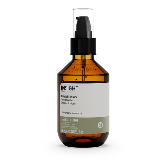 Insight Styling Liquid Crystals 100 ml — 100 ml amber pump bottle, current white-label livery, front view