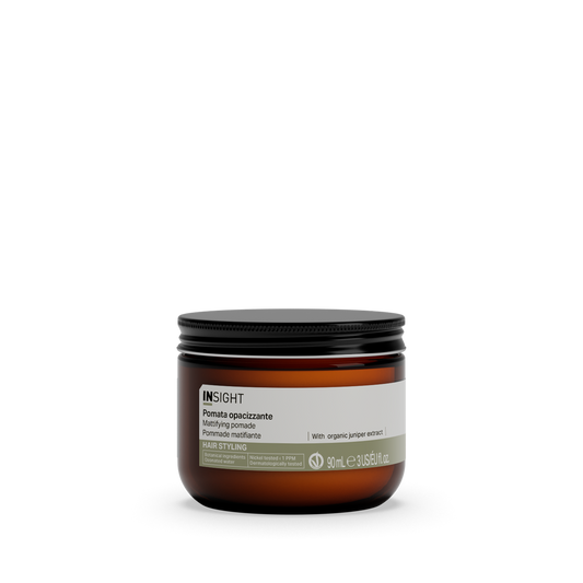 Insight Styling Mattifying Pomade 90 ml — 90 ml amber jar, current white-label livery, front view