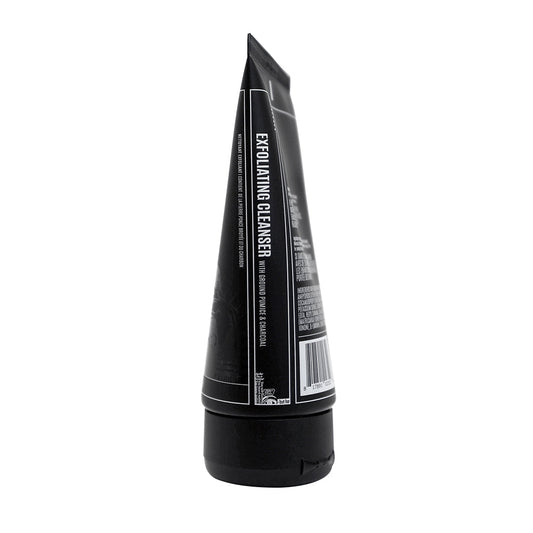 Uppercut Deluxe Exfoliating Cleanser 120 ml — black 120 ml tube viewed from the side, white background
