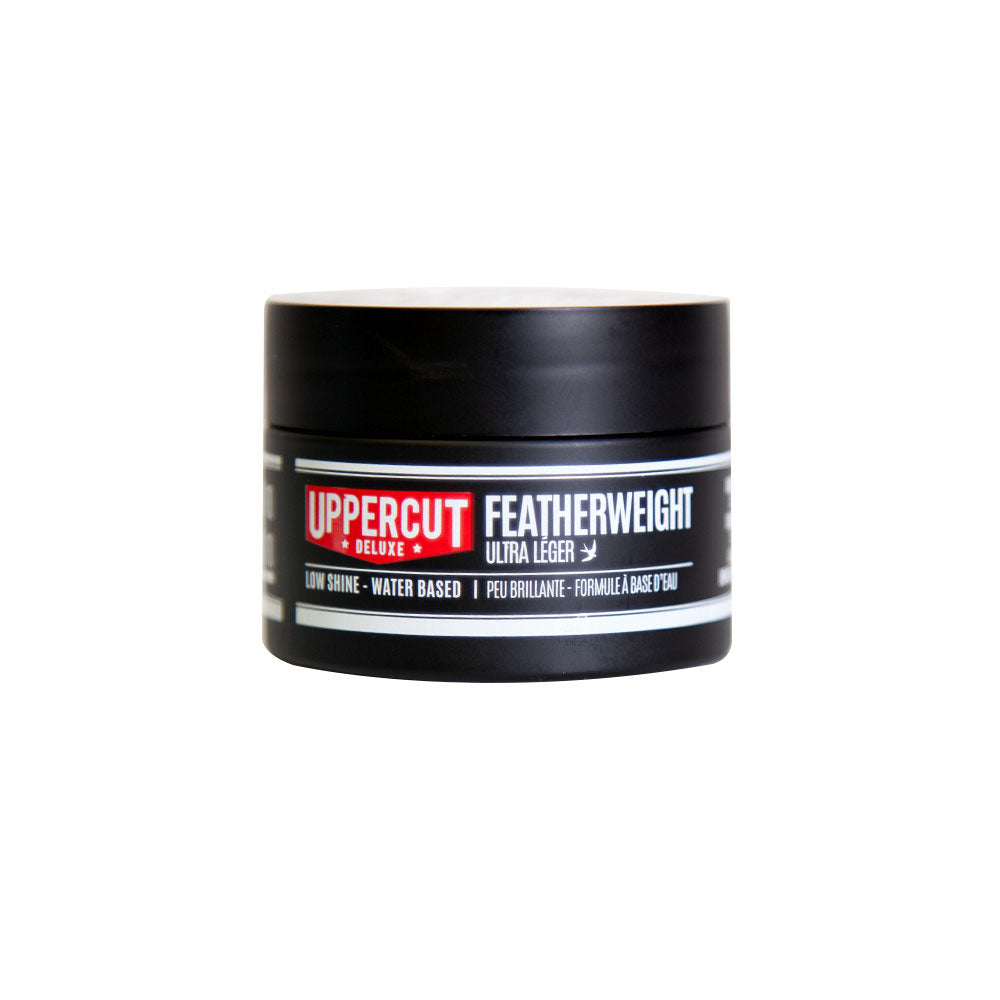 Uppercut Deluxe Featherweight Paste — 30 g midi travel tin, front, plain white background