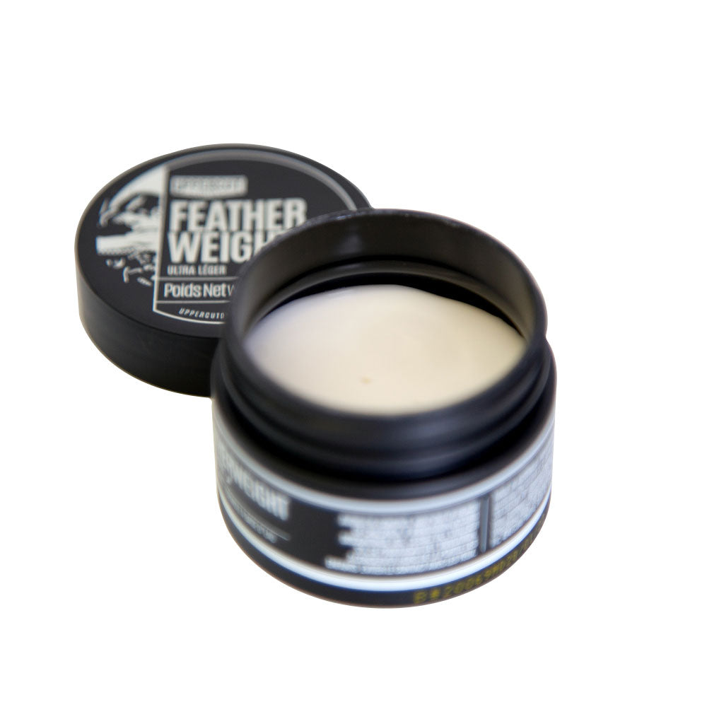 Uppercut Deluxe Featherweight Paste — 30 g midi tin open showing the paste