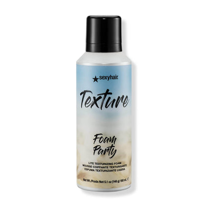 SexyHair Foam Party Lite Texturizing Foam Spray for Beachy Texture 160 ml | Sexyhair | ProHair.ca