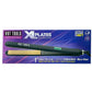 Hot Tools 1" Flat Iron Extra Long — nano ceramic salon flat iron with extra-long gold plates, open, plain white background
