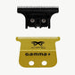 Gamma+ Gold Titanium X-Pro Wide Trimmer Blade & Black DLC "The One"  Cutter – Professional