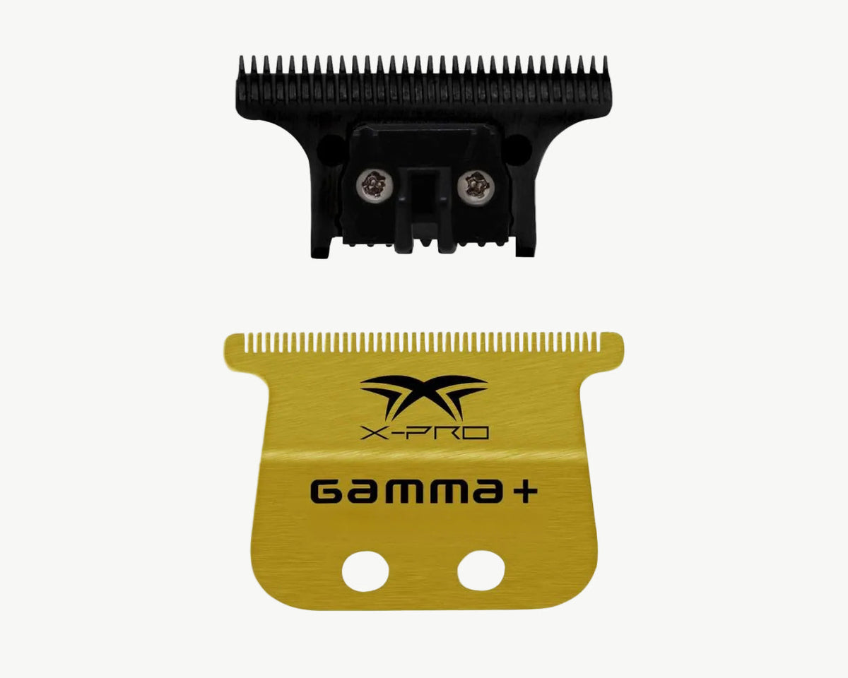 Gamma+ Gold Titanium X-Pro Wide Trimmer Blade & Black DLC "The One"  Cutter – Professional