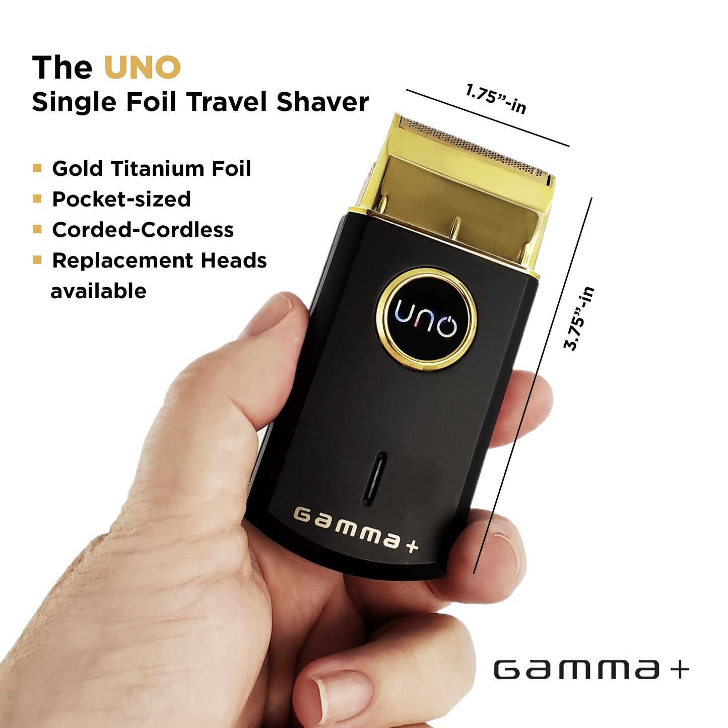 Gamma+ Uno Professional Single Foil Shaver – Professional