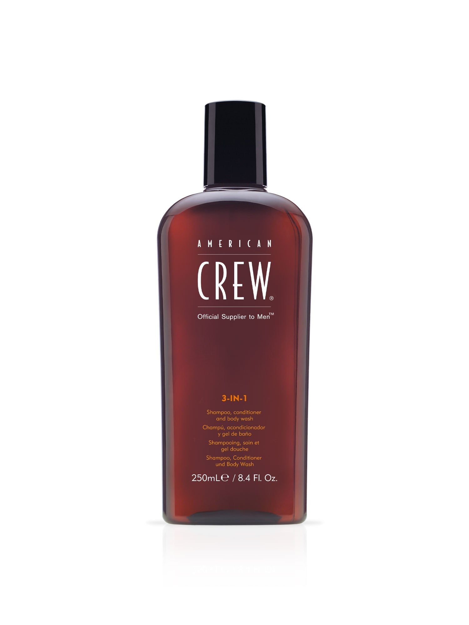 American Crew 3-in-1 — 250 ml bottle, front label reading 250mL / 8.4 Fl. Oz., plain white background
