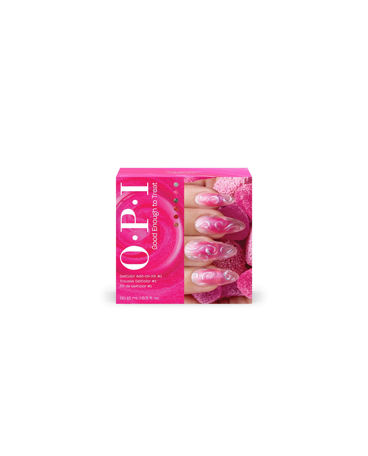 OPI GelColor Collection Kits — Holiday '25 6-Piece Add-On Kit #1 6-piece GelColor kit carton, official OPI packshot
