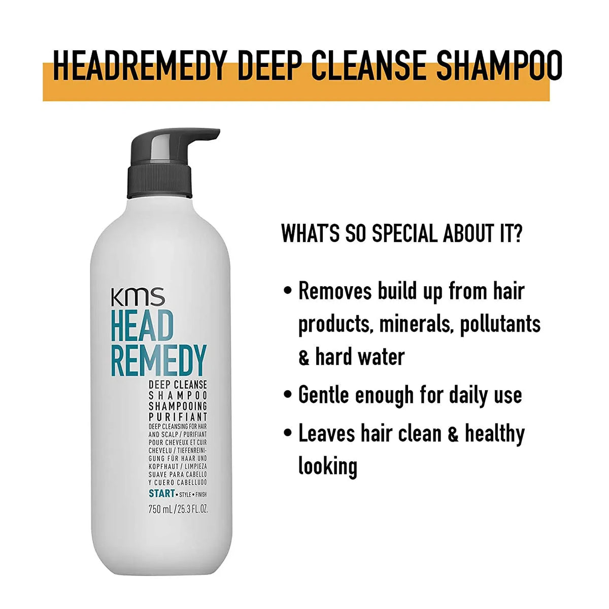 KMS HeadRemedy Deep Cleanse Shampoo — official KMS product image 6 of 6