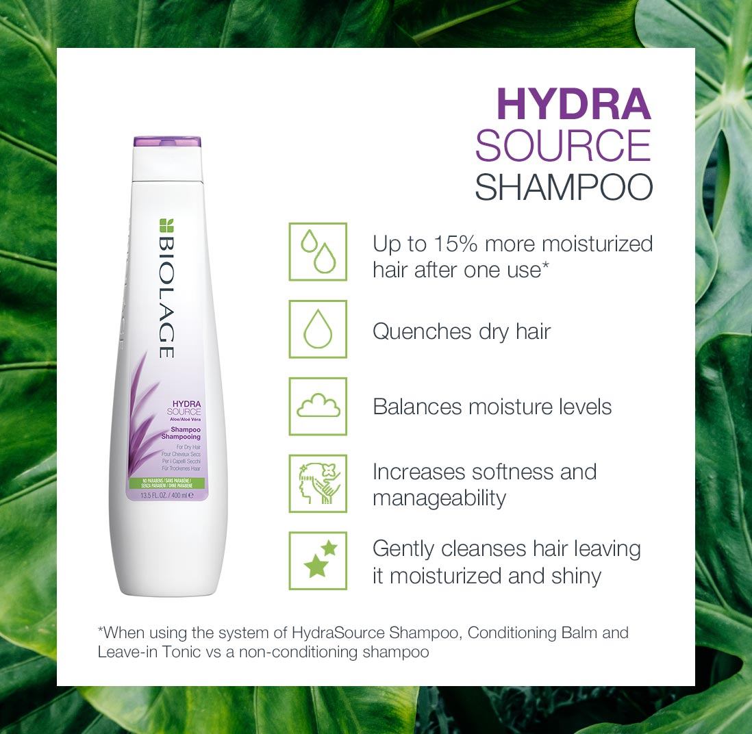 Biolage Hydra Source Shampoo for Dry Hair, Paraben-Free