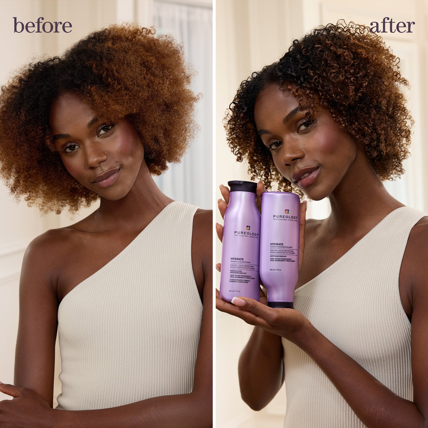 Pureology Hydrate Conditioner – before and after results (2)