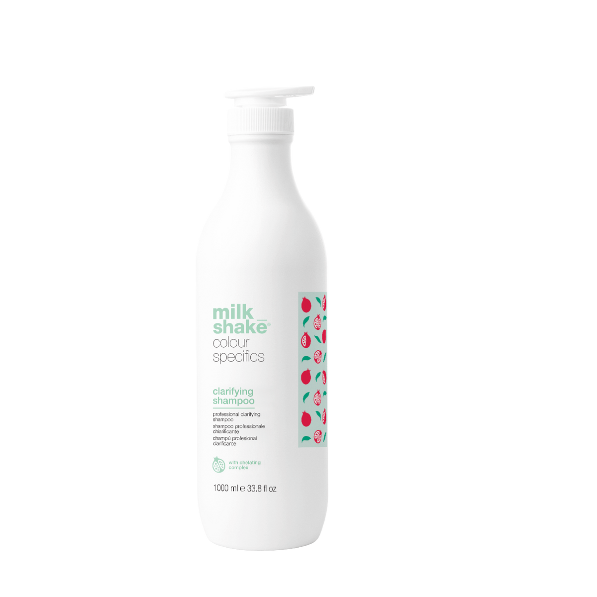 milk_shake Colour Specifics Clarifying Shampoo — brand packshot, plain white background (z-one concept)