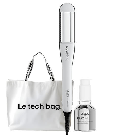 L'Or√©al. Ensemble Steampod 4.0, S√©rum et Tech Bag