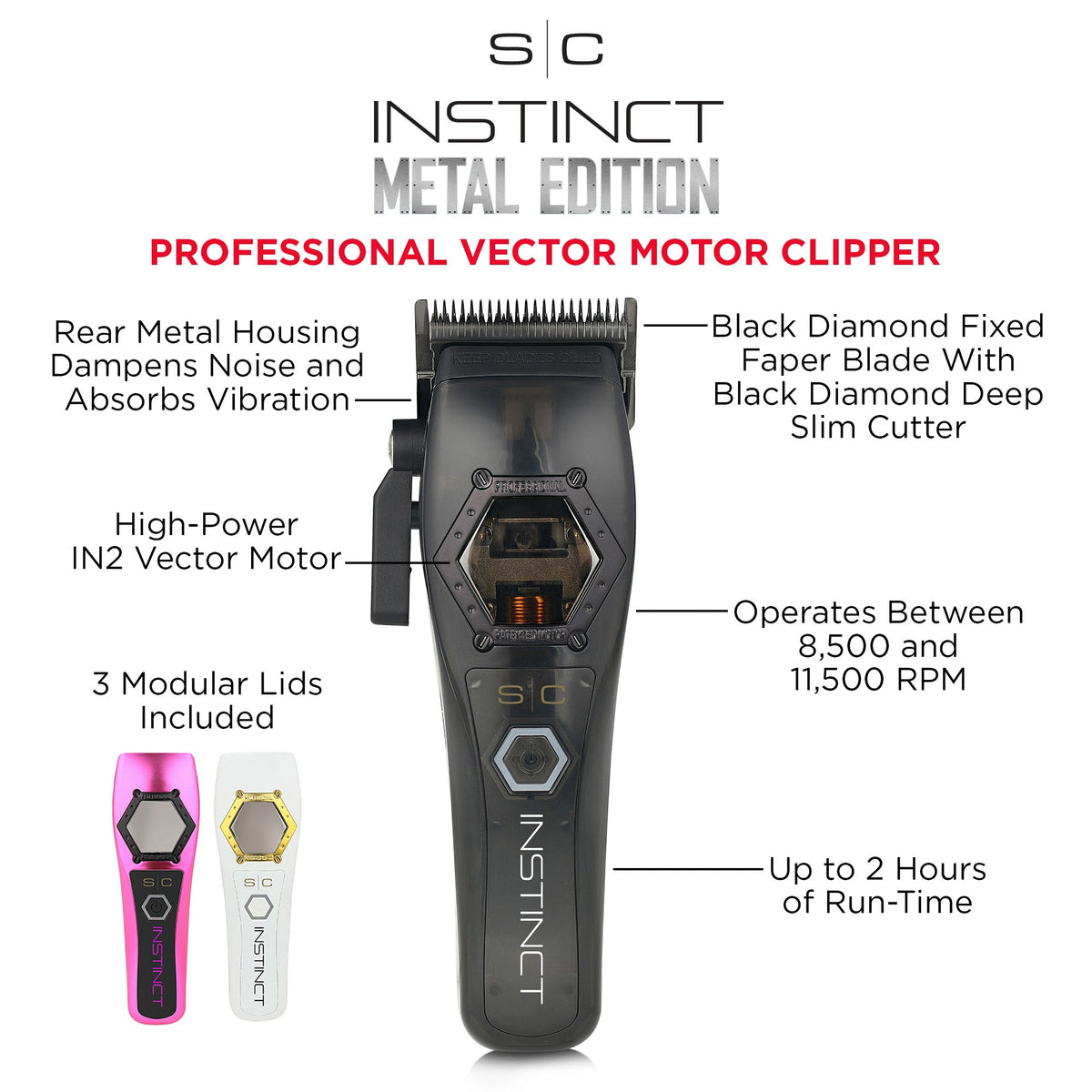 StyleCraft Instinct Metal Professional Hair Clipper – Professional