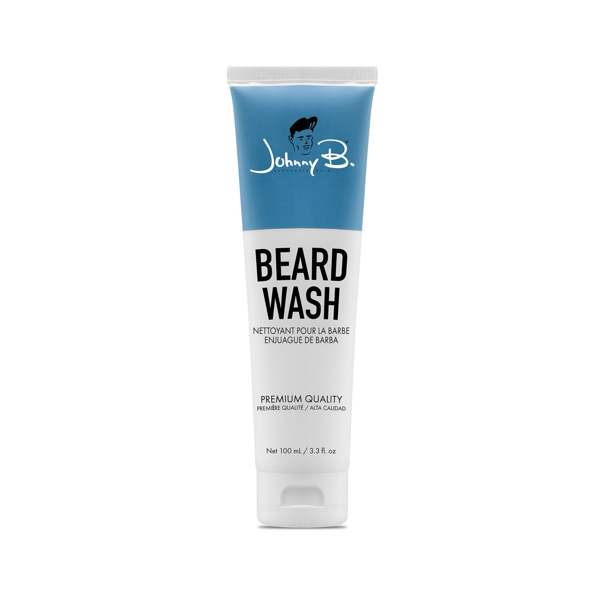Johnny B Beard Wash 100 ml — 100 ml tube, front label, white background
