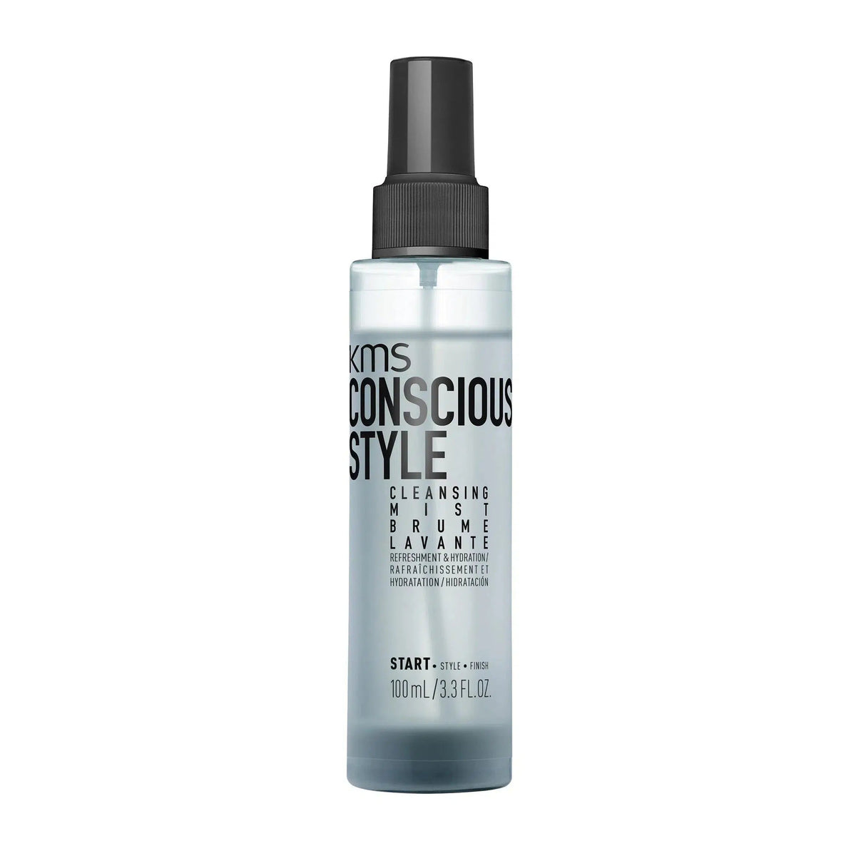 KMS ConsciousStyle Cleansing Mist — 100 mL spray bottle, front label, plain white background