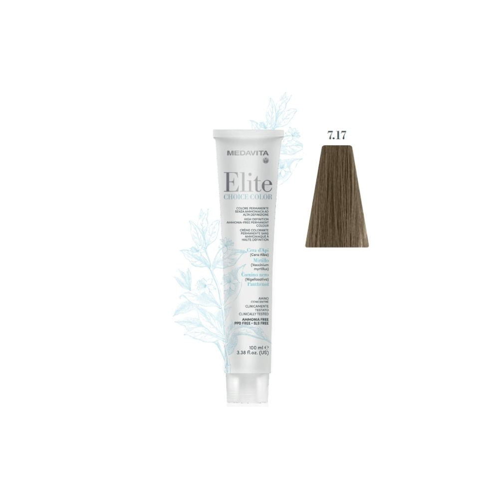 Medavita Choice Color Elite – 7.17 Sand Ash Blond