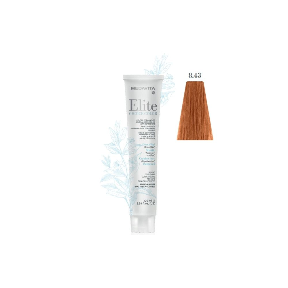 Medavita Choice Color Elite – 8.43 Golden Copper Light Blond