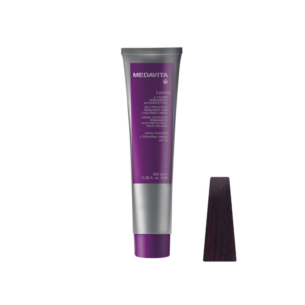 Medavita Luxviva Permanent Hair Colour – 4.20 Intense Irise Brown