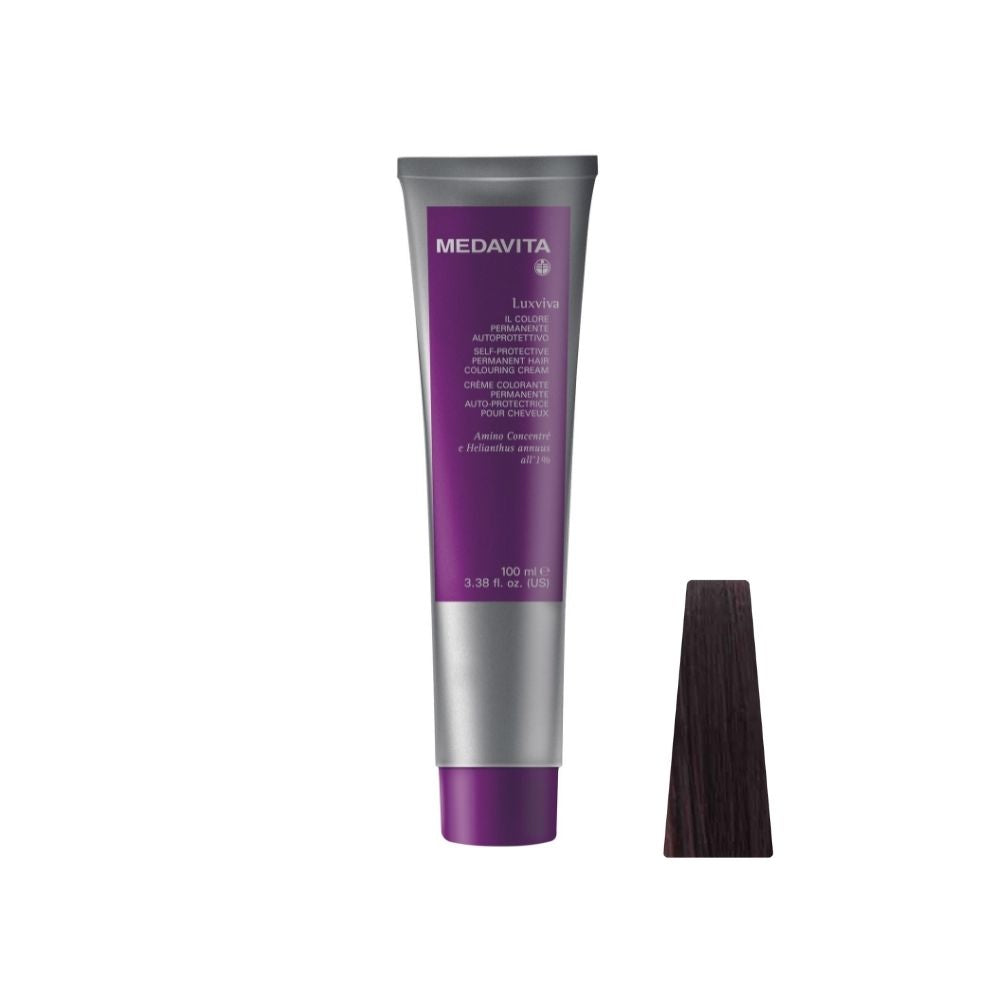 Medavita Luxviva Permanent Hair Colour – 4.62 Irise Red Brown