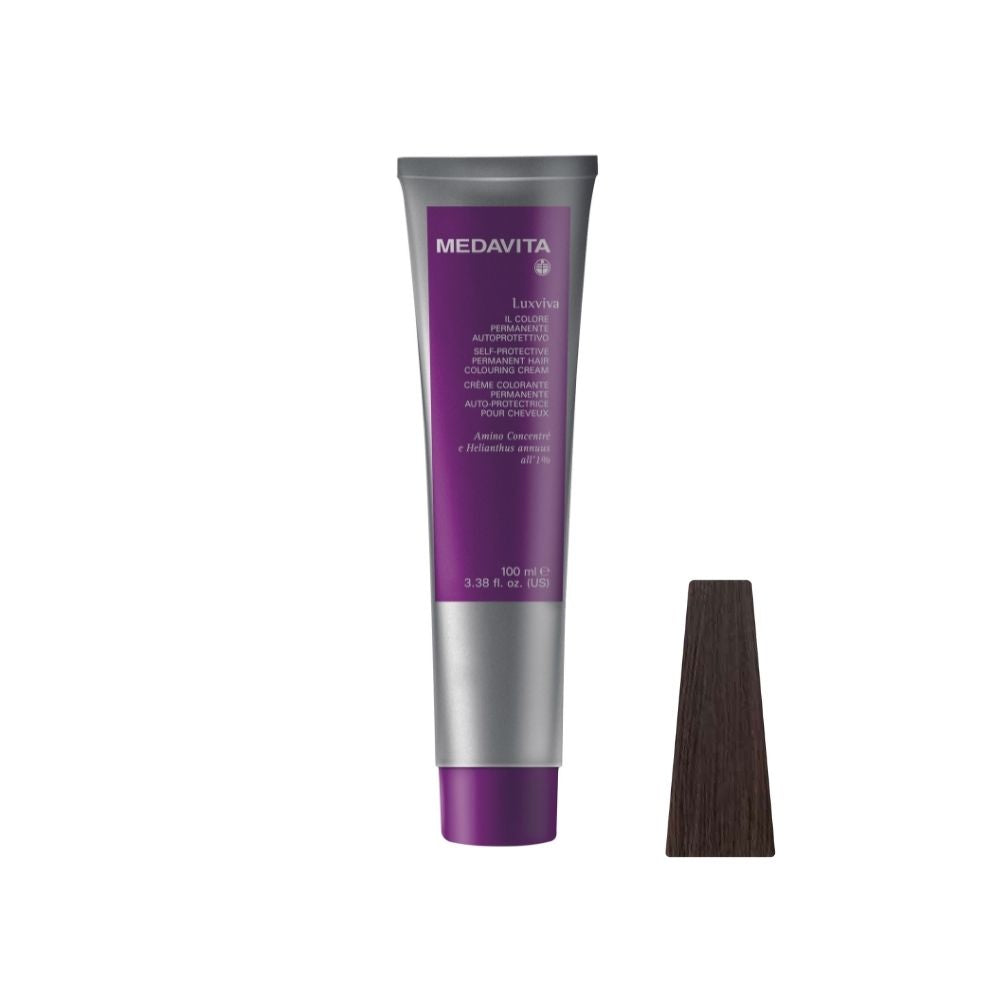 Medavita Luxviva Permanent Hair Colour – 5WARM Warm Light Brown