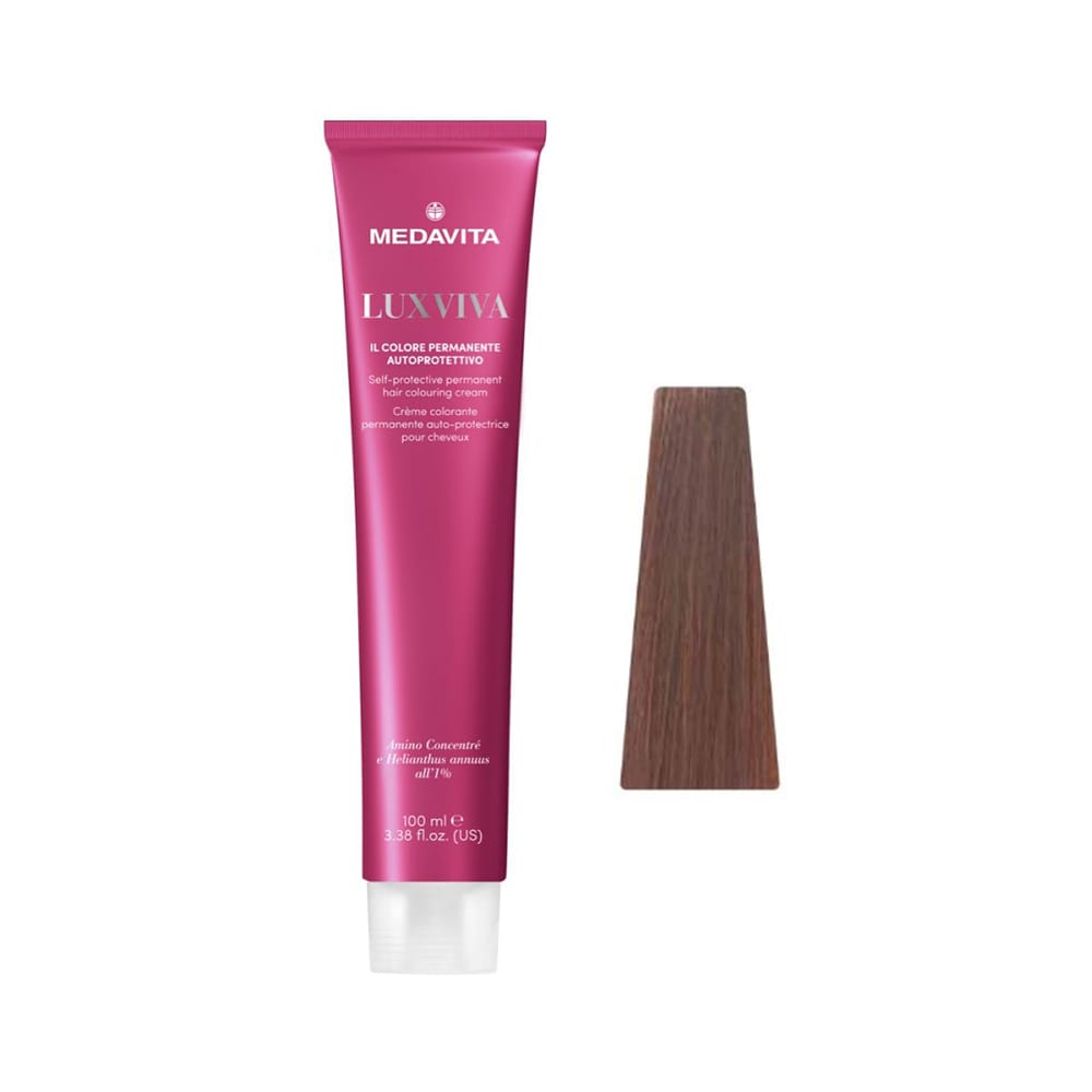 Medavita Luxviva Permanent Hair Colour – 5.34 Light Golden Copper Brown