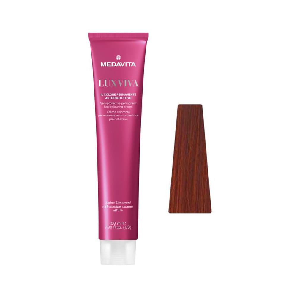 Medavita Luxviva Permanent Hair Colour – 7.43 Golden Copper Blonde