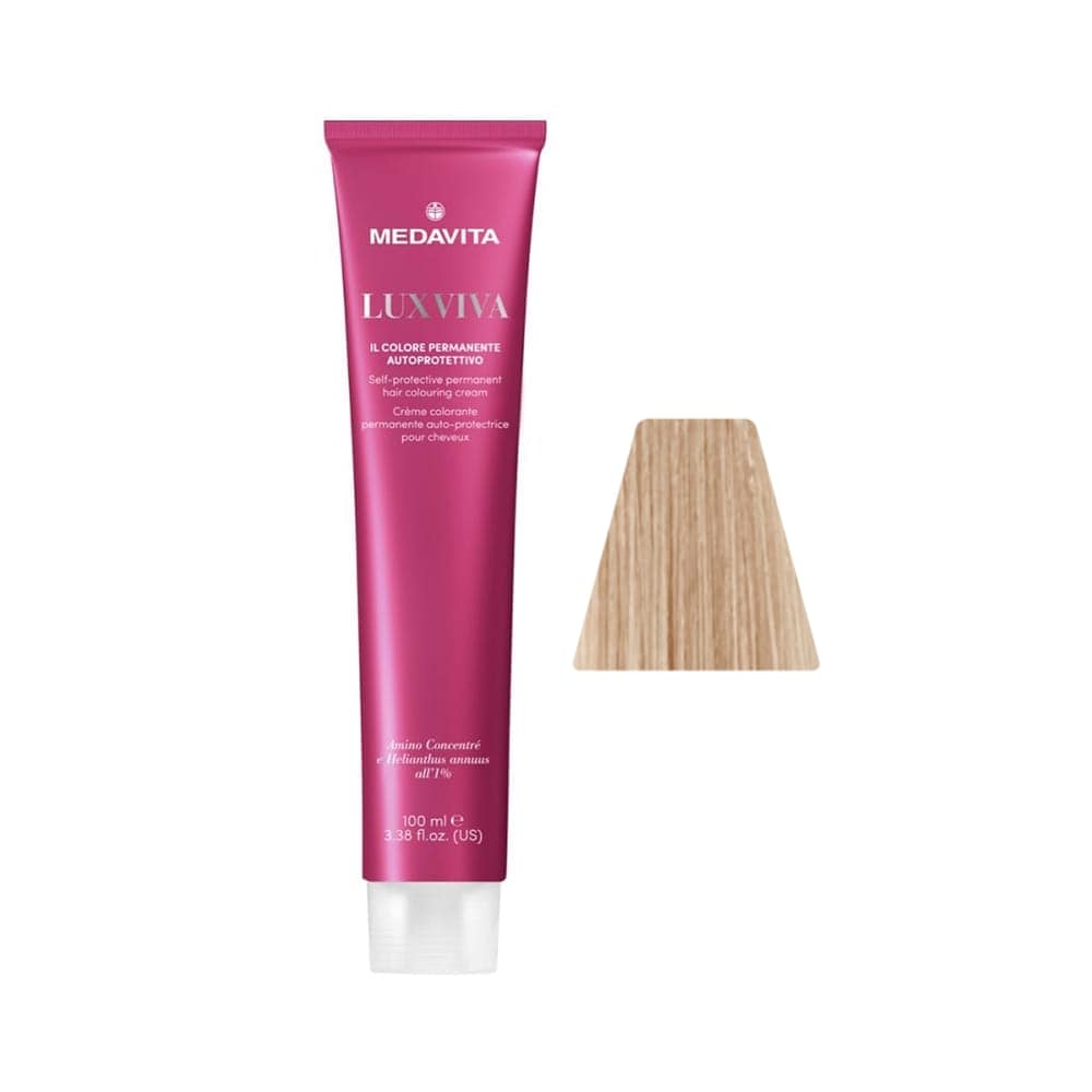 Medavita Luxviva Permanent Hair Colour – 9.91 Very Light Pearl Ash Blonde