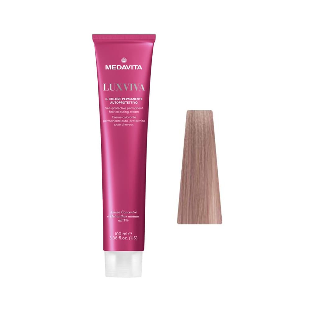 Medavita Luxviva Permanent Hair Colour – 10.23 Platinum Very Light Golden Irise Blonde